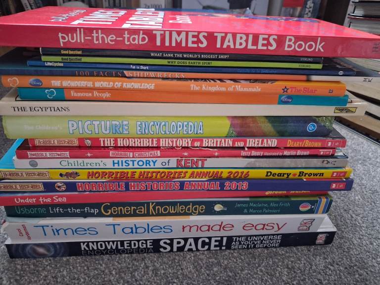 Large selection of kids' reference books