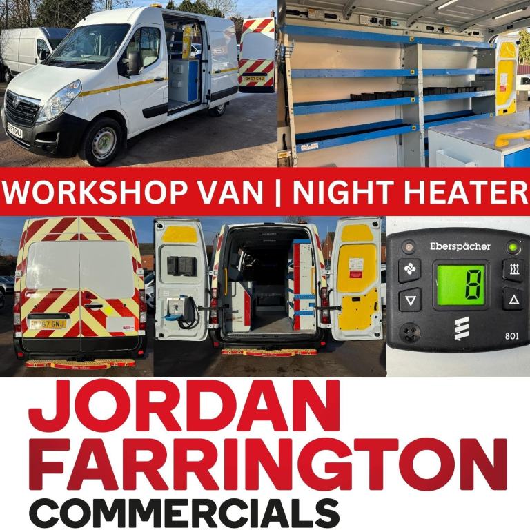 2018 VAUXHALL MOVANO L2H2 UTILITY / WORKSHOP / FITTERS VAN **EX SCOTTISH POWER**