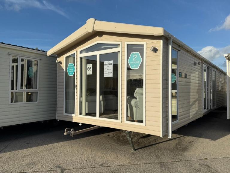 38x12ft 2 Bed Offsite Static Caravan - DG, CH. Freestanding Furniture, Ensuite