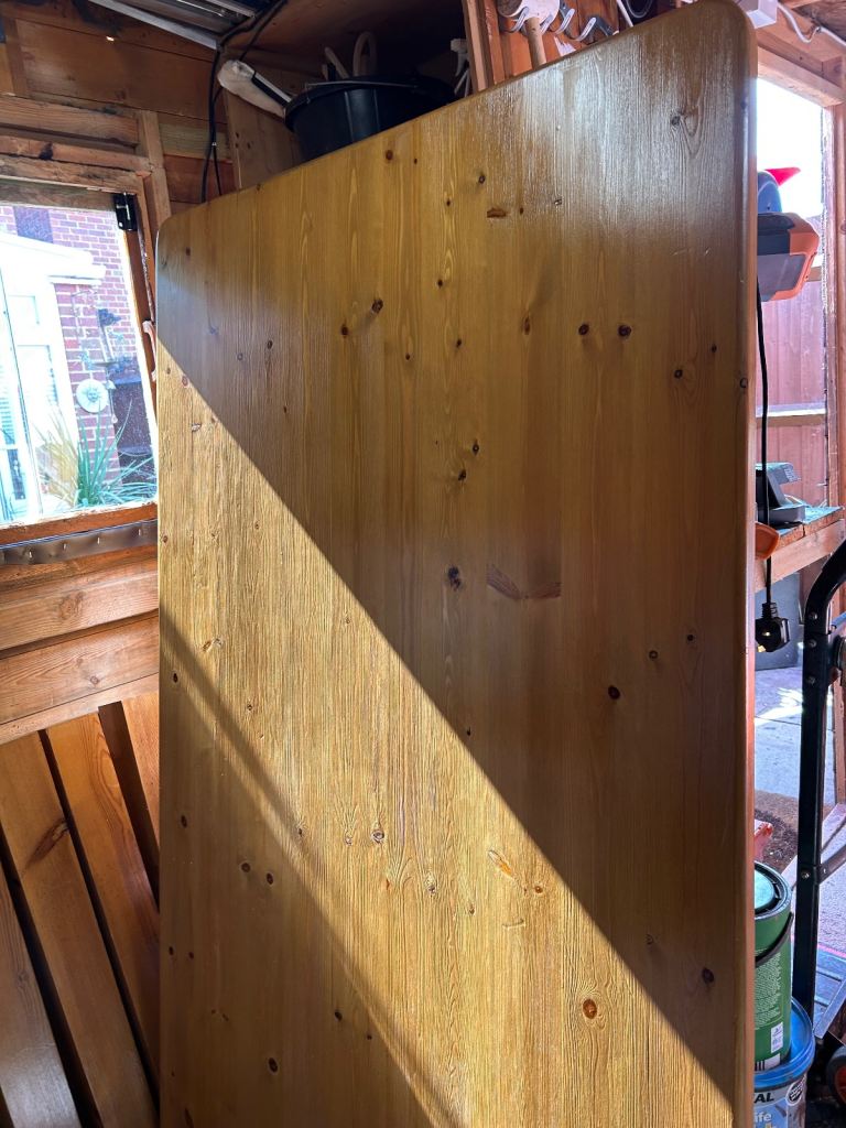 Solid pine dining room table 