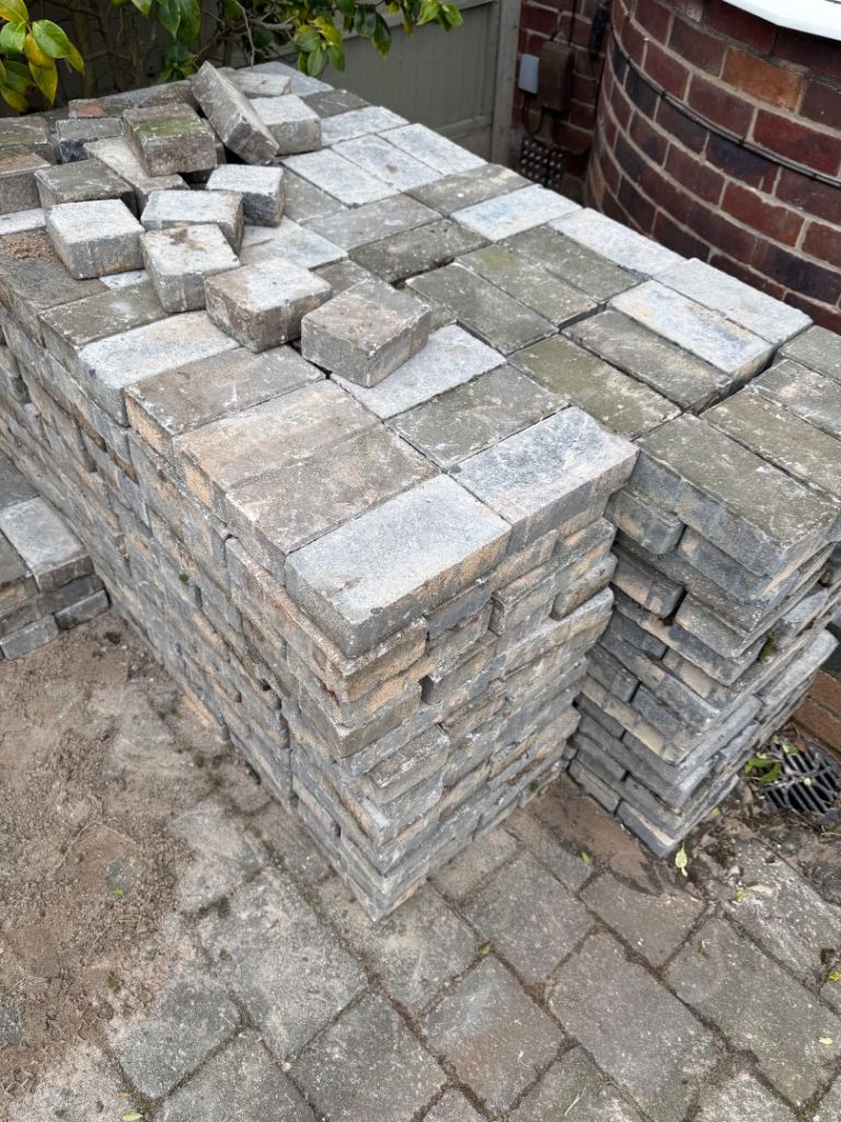 20sqm of second hand grey block paving 