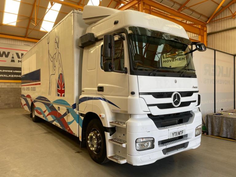 MERCEDES AXOR 1843 EURO 5 4X2, 18 TONNE REMOVAL BOX - 2011 - YT11 WTF