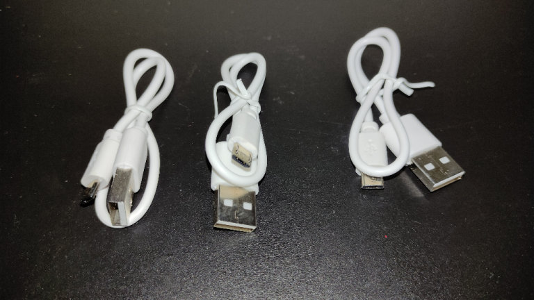 3 x BRAND NEW FLAT USB A To MICRO B TYPE 24AWG FAST CHARGE Phone/Tablet Cable Lead White 