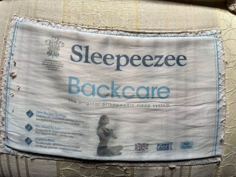 Sleepeezee Backcare Luxury Pocket 1400 Mattress (ripped cover)