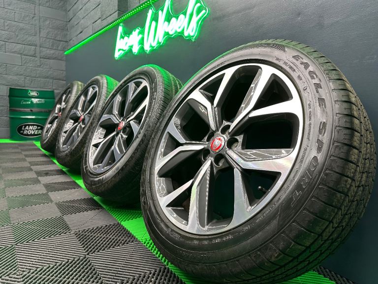 Jaguar I Pace Evoque Freelander 2 20” Style 5068 Diamond Cut alloy wheels & 6mm+ tyres!
