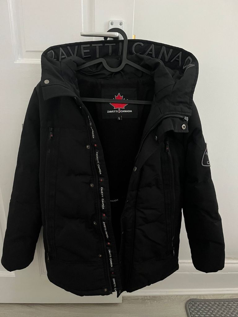 Zavetti Canada coat Black size Large Boys