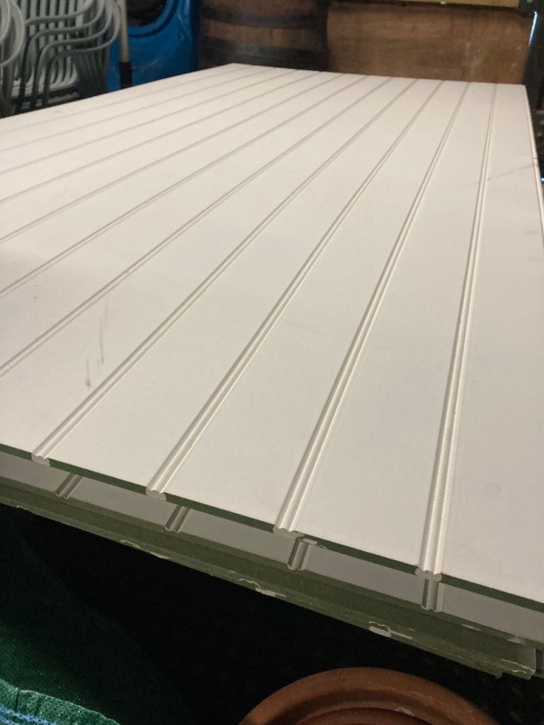 10x 9mm Bead & Butt Primed Long Grooved Moisture Resistant MDF