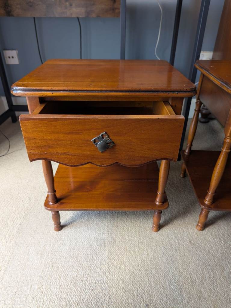 Beautiful solid wood beside tables