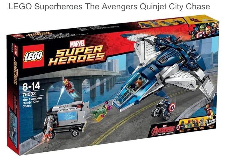 BRAND NEW AND SEALED LEGO Marvel The Avengers Quinjet City Chase 76032