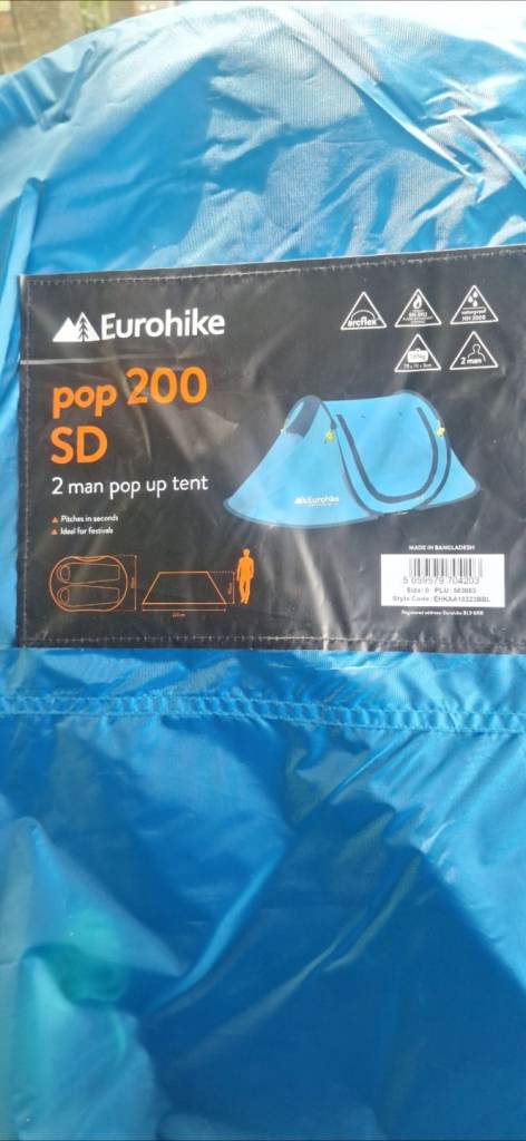 Eurohike Pop 200 SD 2 Man Tent – Brand New