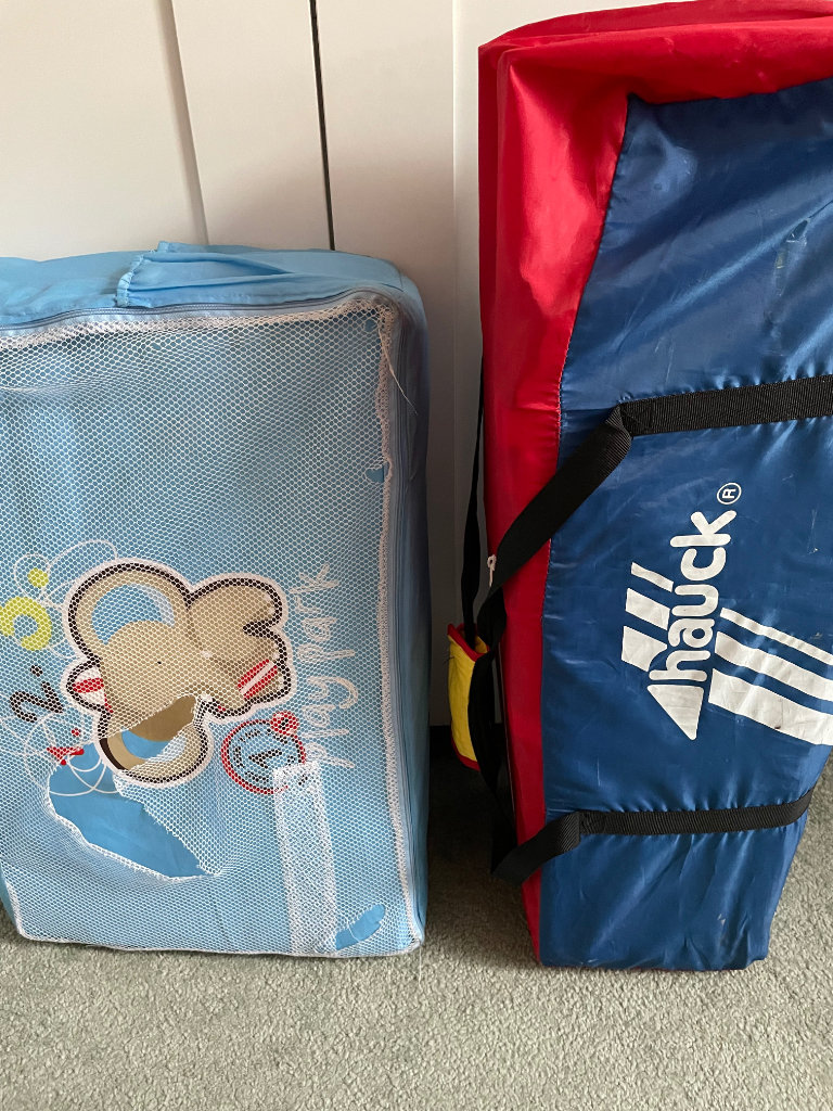 Travel Cot in carry case with a mattress