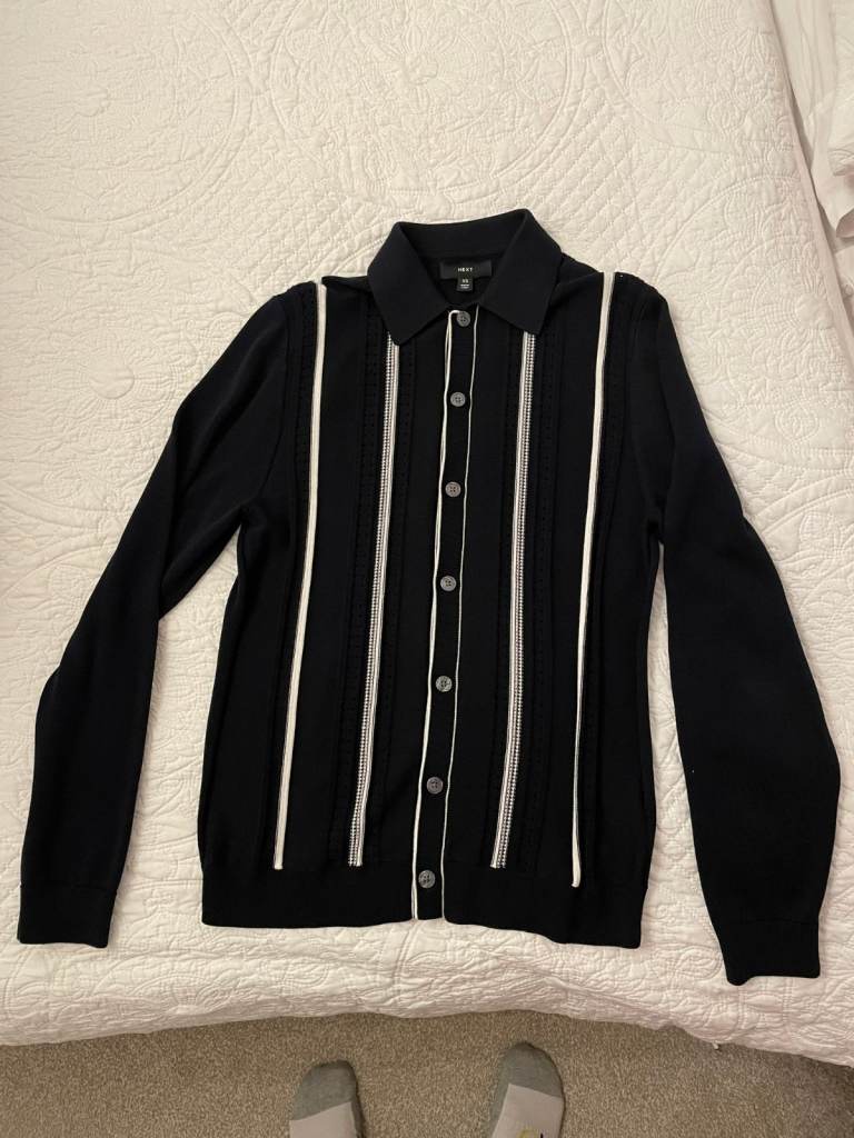 Next Cardigan Mens Blue