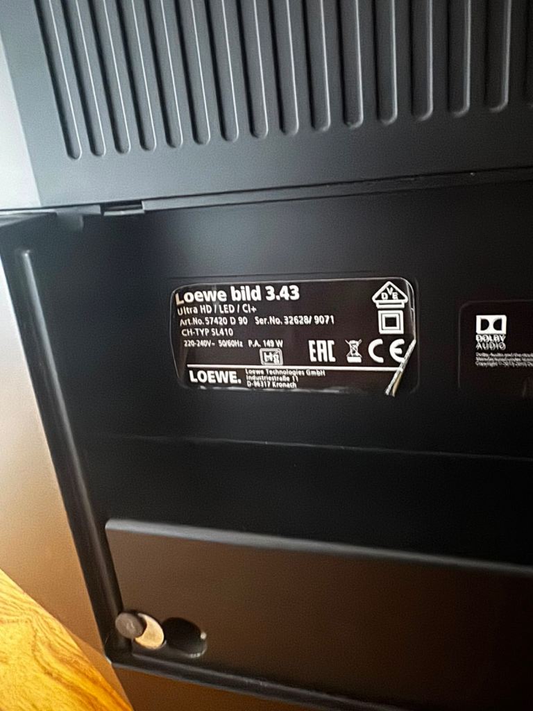 Loewe bild 3.43 Ultra HD fLED i Q+ TV