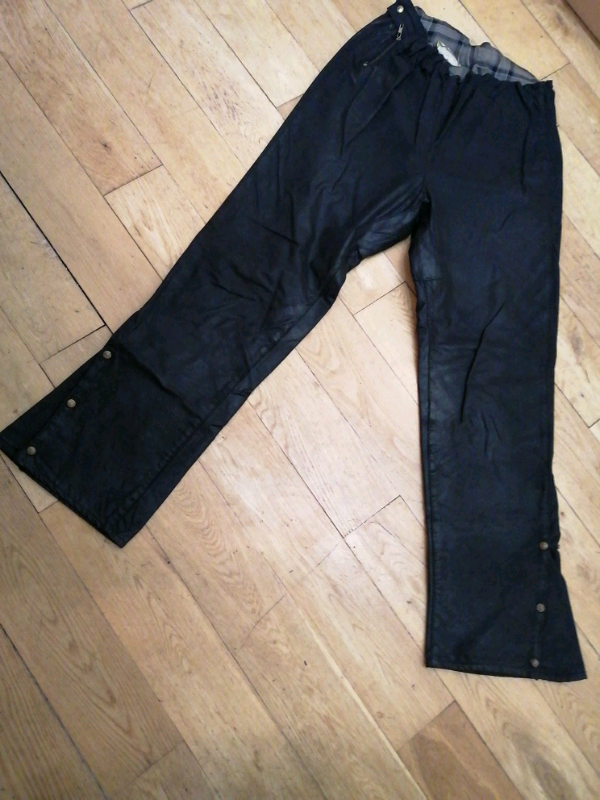 Motorcycle Wax cotton trousers. 