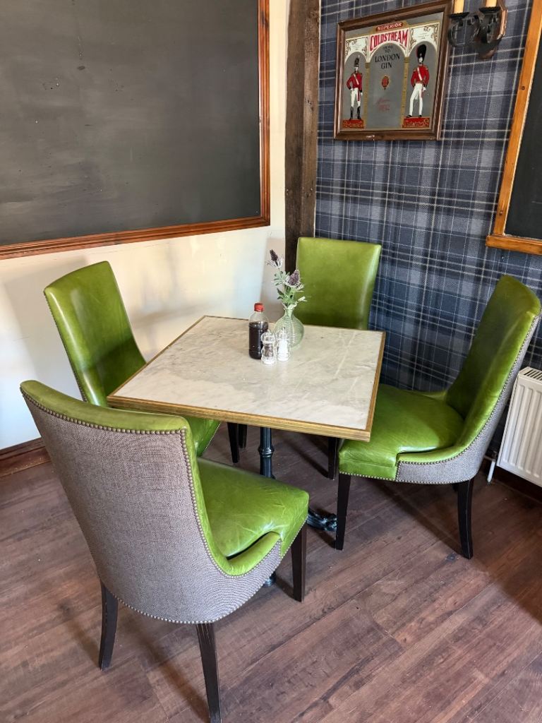 Bar/restaurant tables, chairs and stools