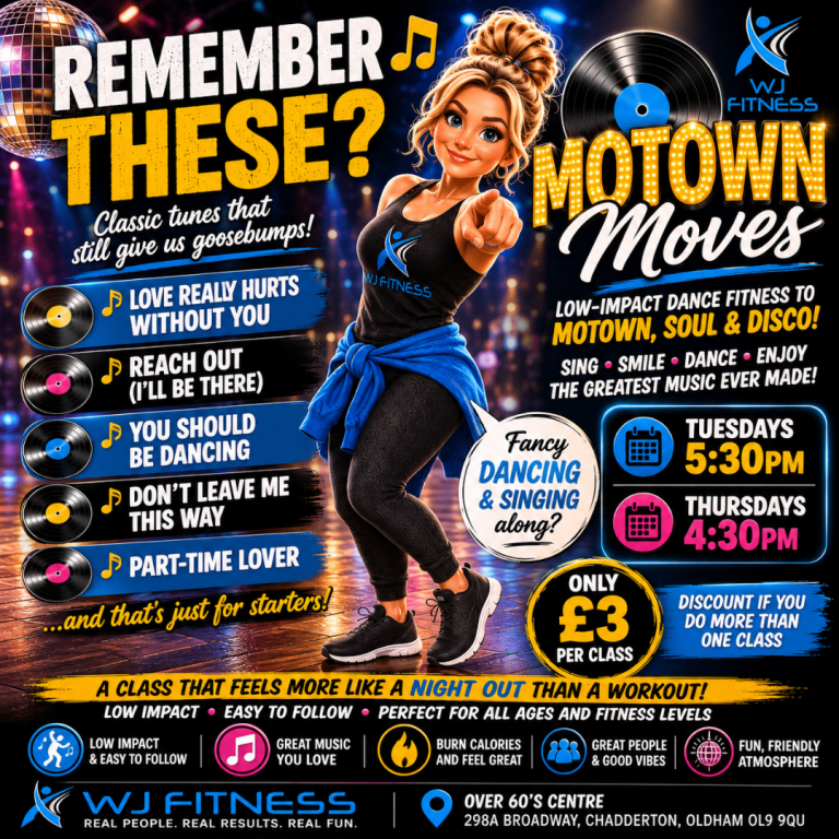 Motown, Soul & Disco Fitness Classes Oldham