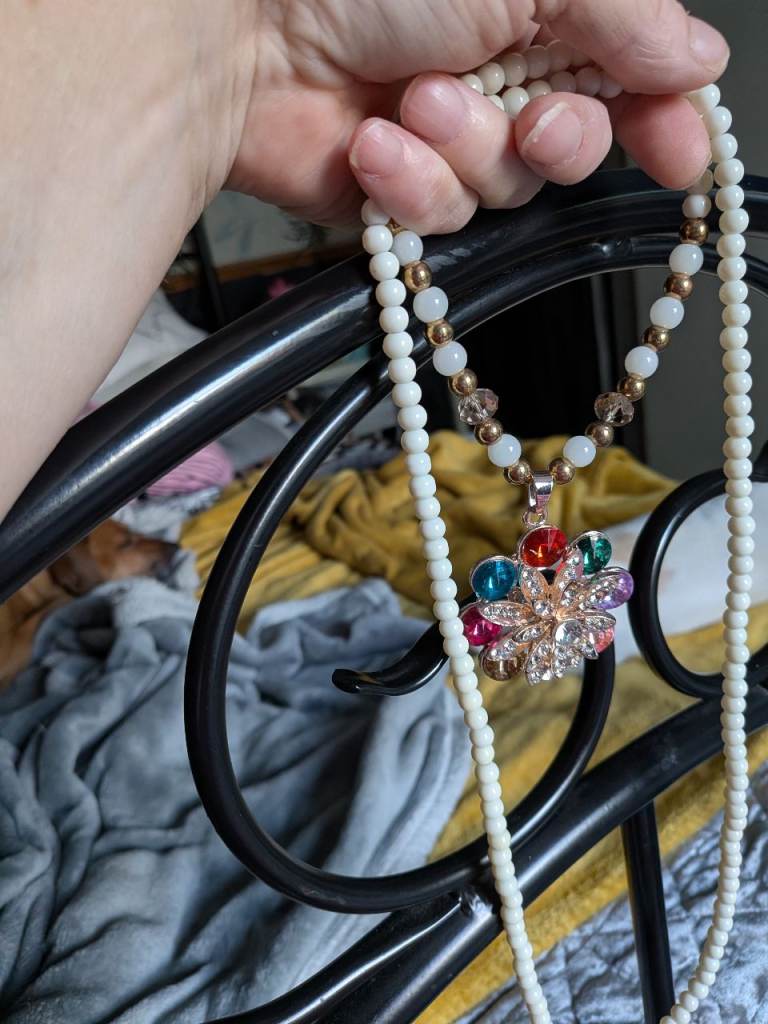 Beautiful Statement Gemdant Necklace vintage 