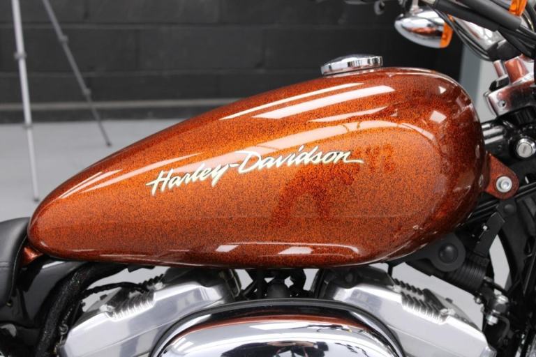 2014 Harley-Davidson XL883L Sportster Super Low in Custom Burnt Orange Flake