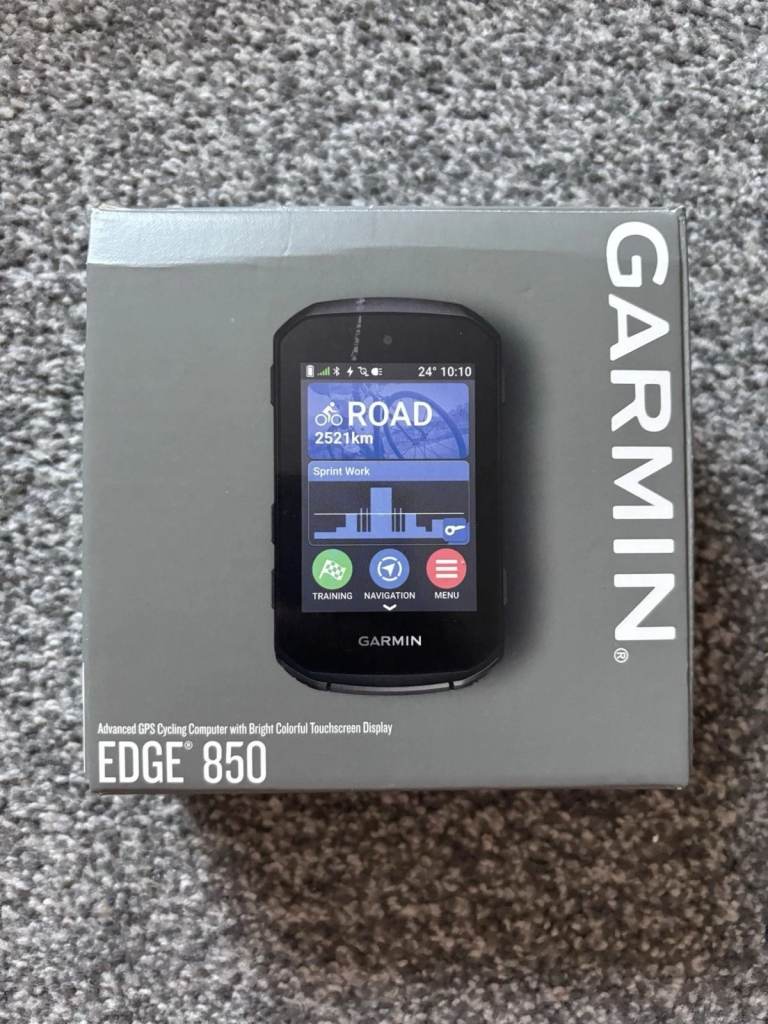 Garmin Edge 850 GPS Bike Computer + Accessories | Excellent Condition | Boxed