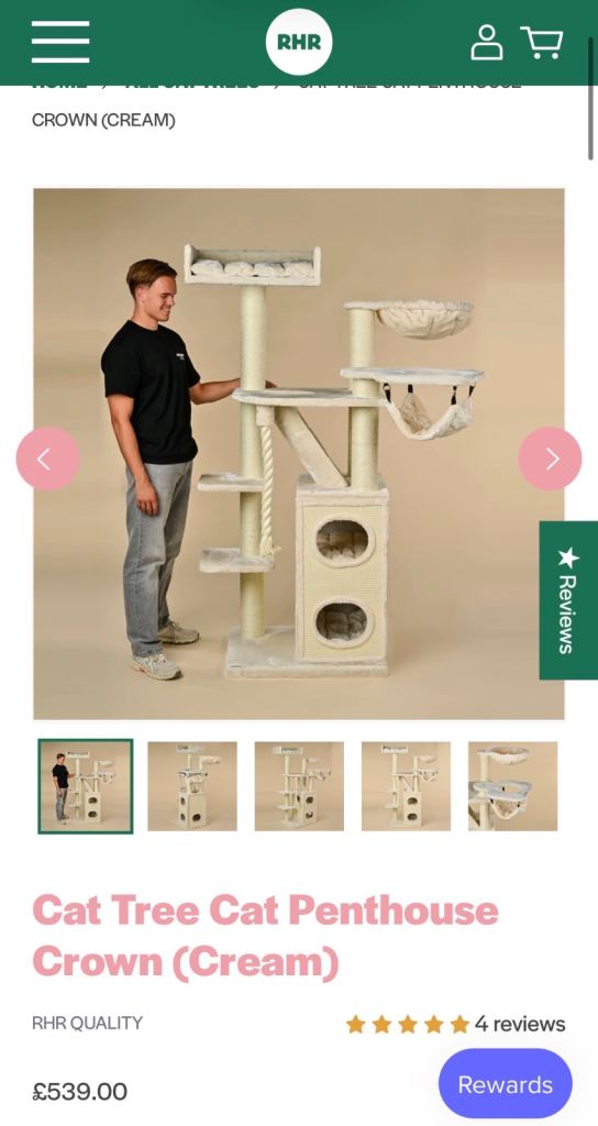 RHR Quality "Cat Penthouse" Heavy Duty Cat Tree – Excellent Condition / Like New