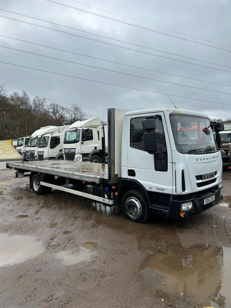Iveco Eurocargo 75e16 2016 7.5 ton flat bed truck 20ft MANAUL new mot 
