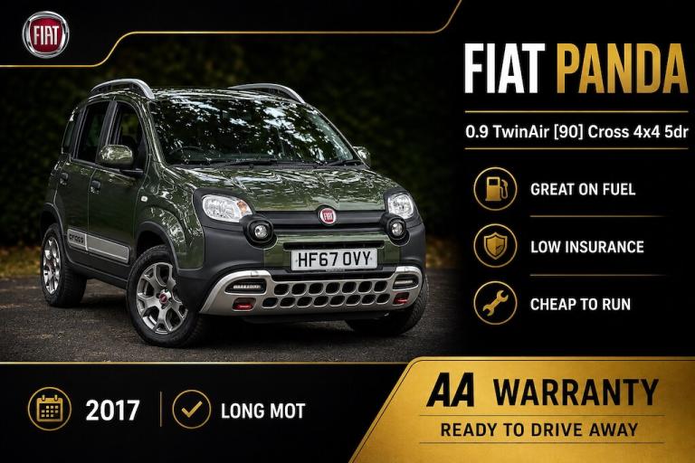 2017 Fiat Panda 0.9 TwinAir [90] Cross 4x4 5dr Hatchback Petrol Manual