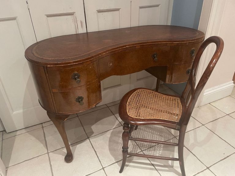 Antique bureau and chair £100