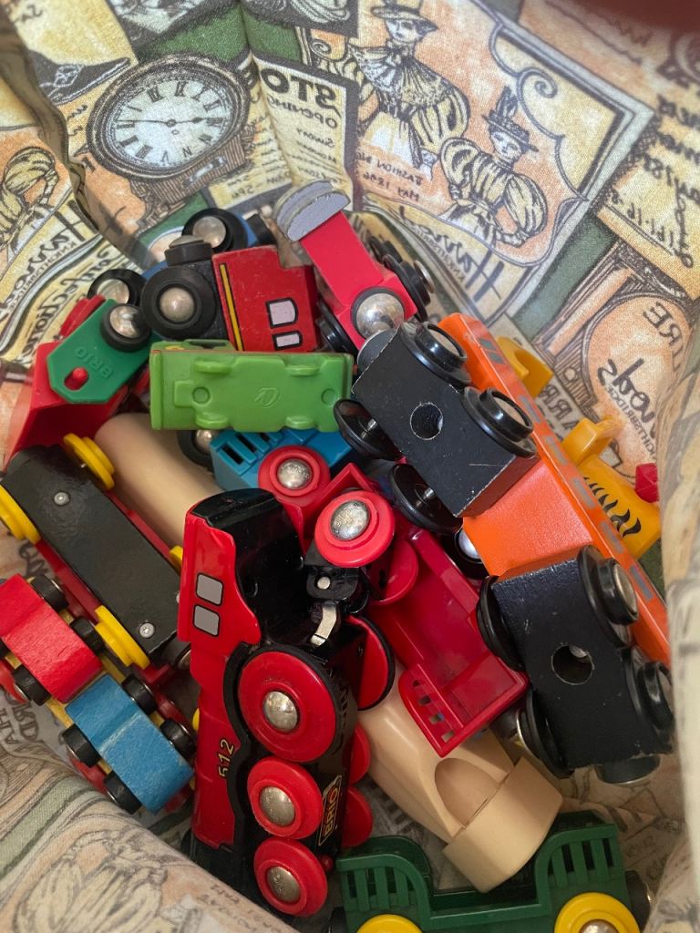Wooden train toys
