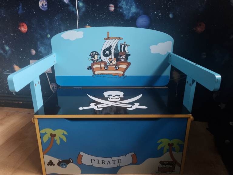 3-in-1 Table and Chair Set Activity Bench Wooden Toy Storage Box