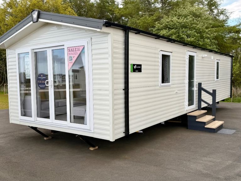 Cheap static caravan for sale in Alnwick Northumberland cheap fees double glazing central heating 