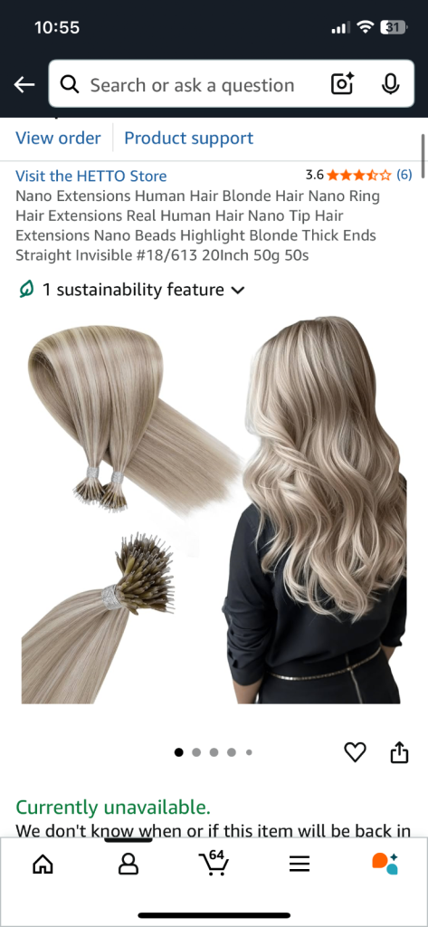 Hair extensions RRP Amazon £95