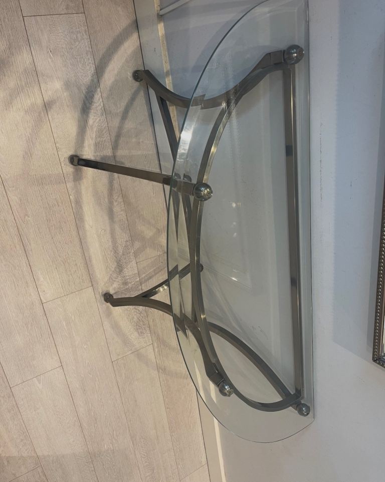 QUICK SELL hallway side table glass 