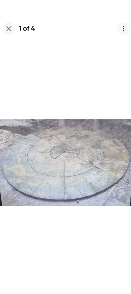 Brand New 8ft Circular Stone Patio Kit - Ready for Your Garden