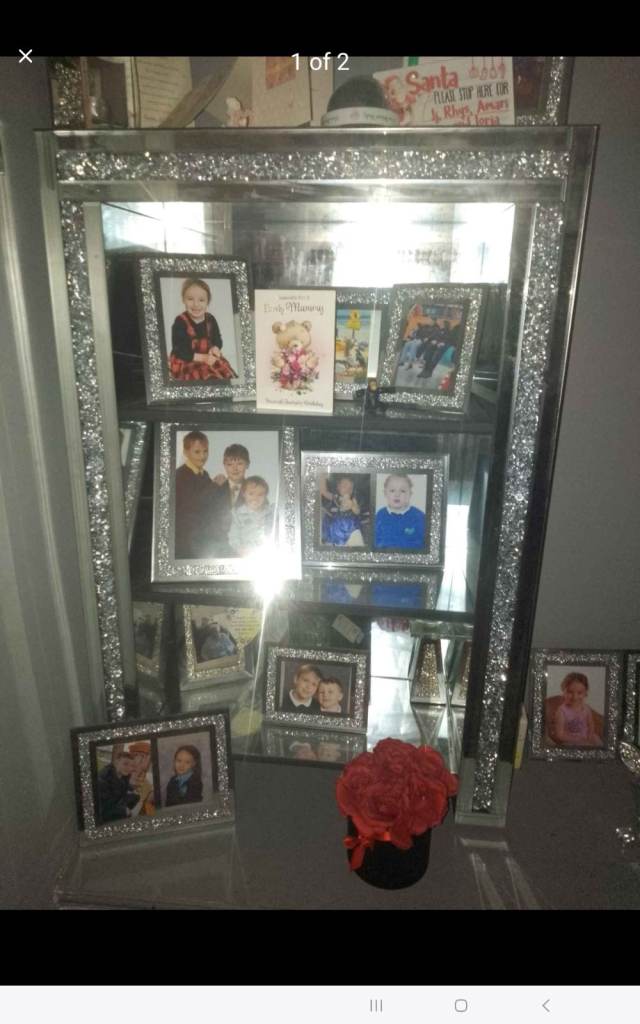 Glass living room cabinet