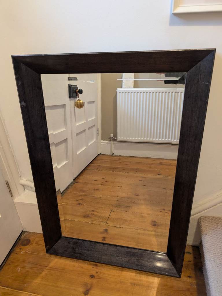 Large Black Frame Mirror