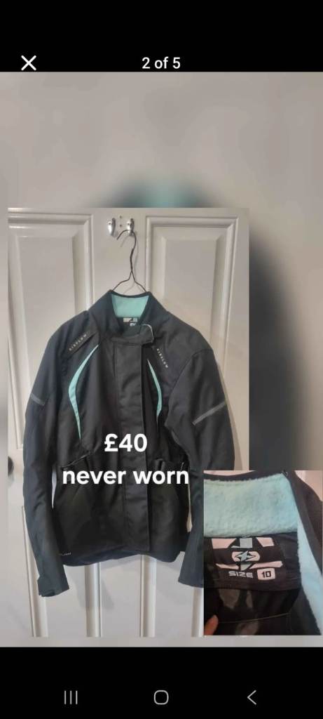 Lady motorbike textile jacket 