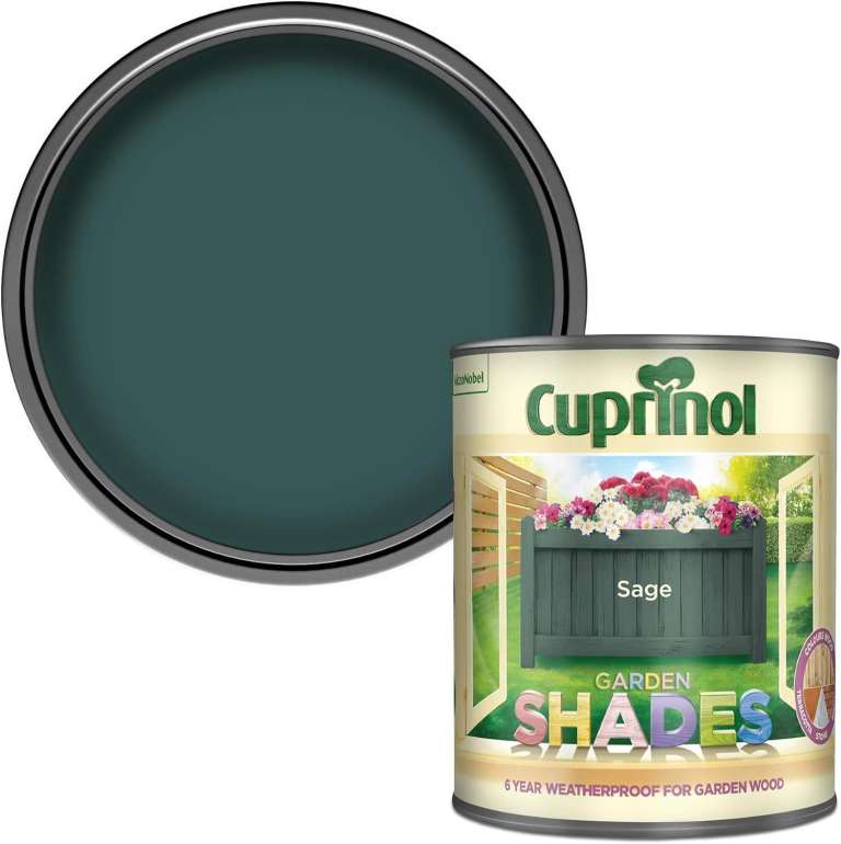 CUPRINOL GARDEN SHADES PAINT, SAGE GREEN, 1 LITRE - SEE BELOW WHY IT IS FREE AS RETAILS FOR £17