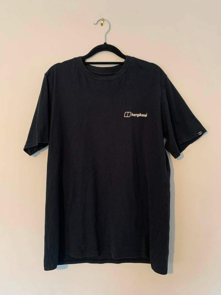 Berghaus Men's T Shirt Short Sleeve Black Large Adults