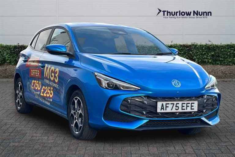 2025 MG MG3 1.5 Hybrid Trophy 5dr Auto HATCHBACK PETROL/ELECTRIC Automatic