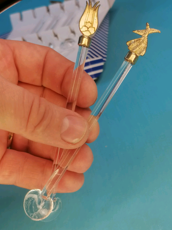 Turkish Glass Tea Spoons, Oriental Spoons, Arabic Spoons, Mother's Day