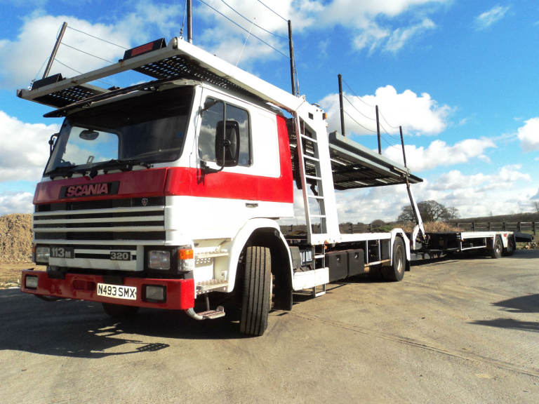 1996 Scania P113 320. 5 Car Transporter. Fitted LOHR. 
