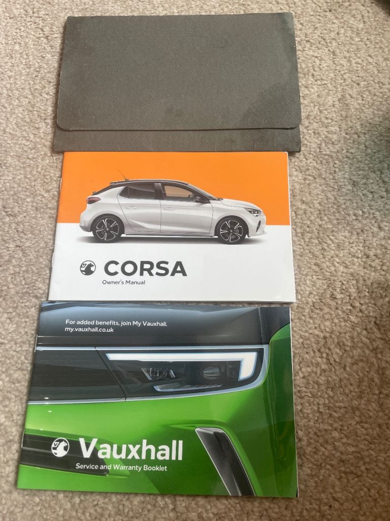 Vauxhall Corsa 2023 onwards Owner's Manual & Service Book – As Good As New
