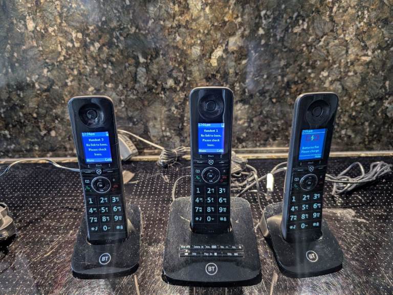 Answering machine and 3 home phone set with call blocking