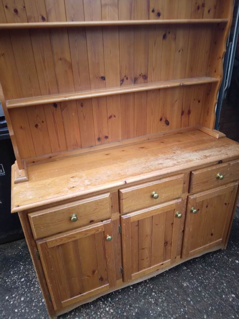 Large pine Welsh Dresser for Restoration