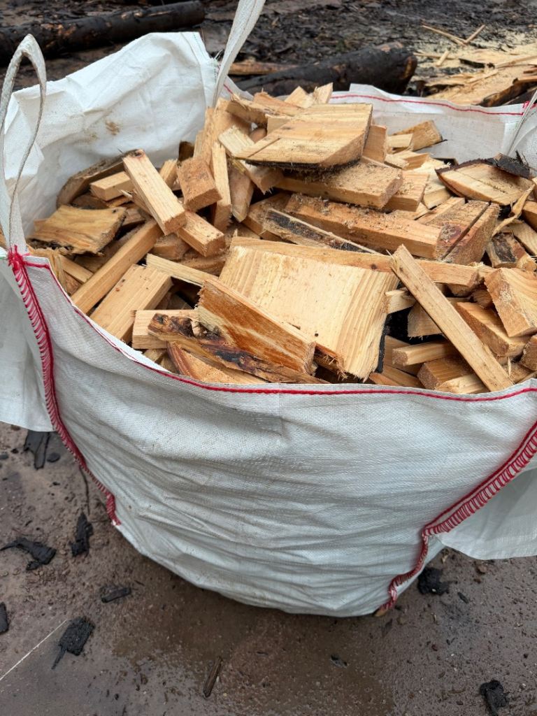 Softwood logs for sale dumpy bag.