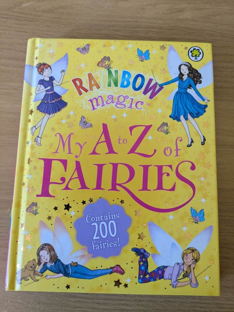 Rainbow Magic My A-Z of Fairies Hardback Book - Like New