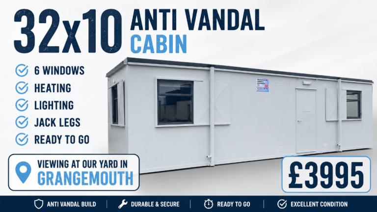 32x10 anti vandal cabin£3995