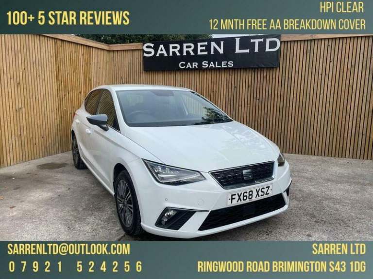 2018 SEAT Ibiza 1.0 TSI 95 Xcellence [EZ] 5dr HATCHBACK PETROL Manual