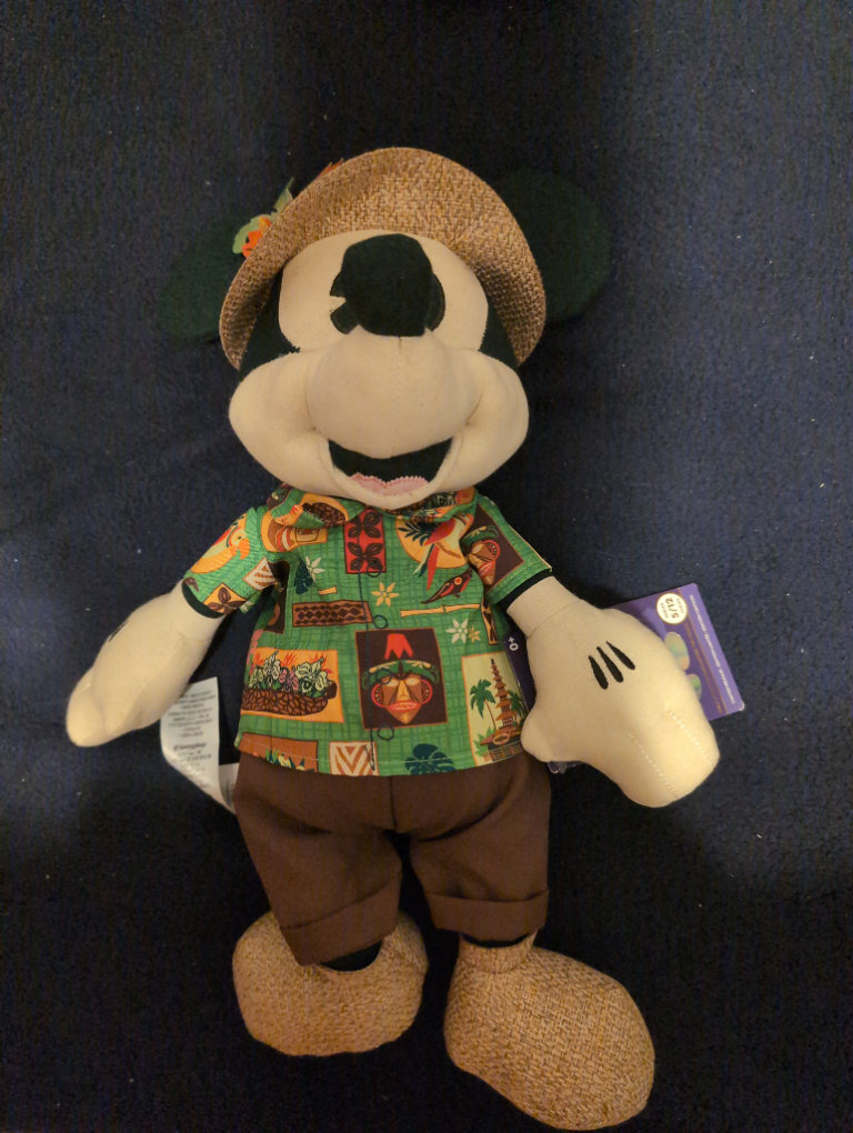 Disney 50th Anniversary main attraction Tiki Micky mouse teddy