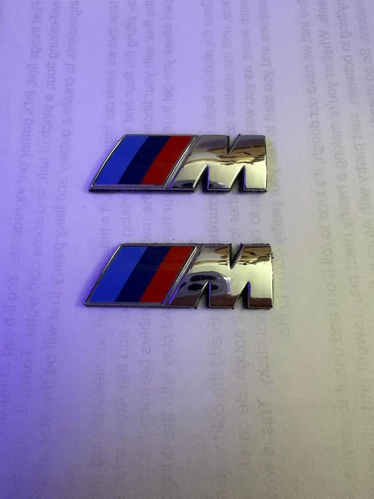 image for BMW M Sport Badges (Pair) 45mm x 15mm high